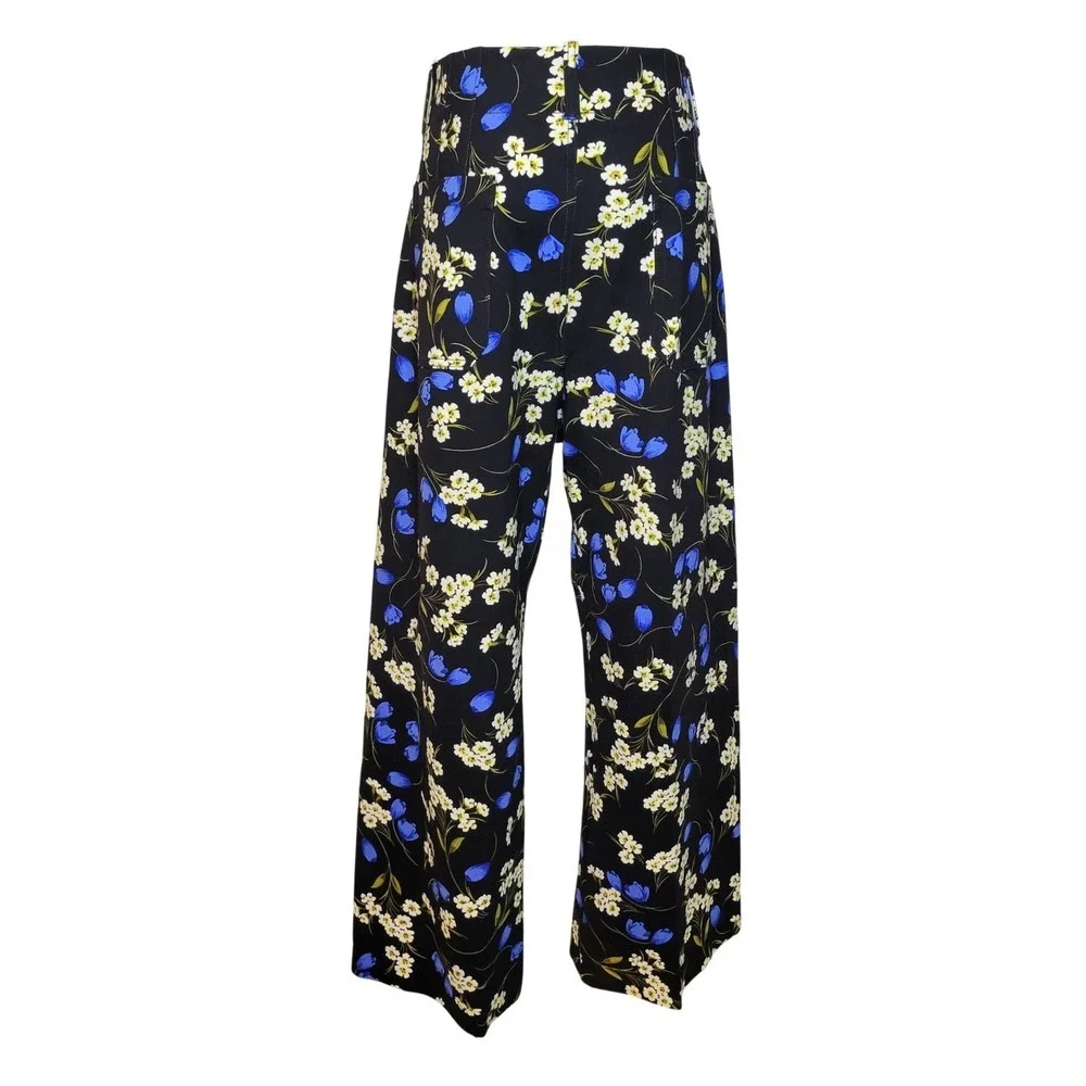 Anthropologie Maeve The Colette Floral Wide Leg Crop Pants 32 NWT Boho Summer